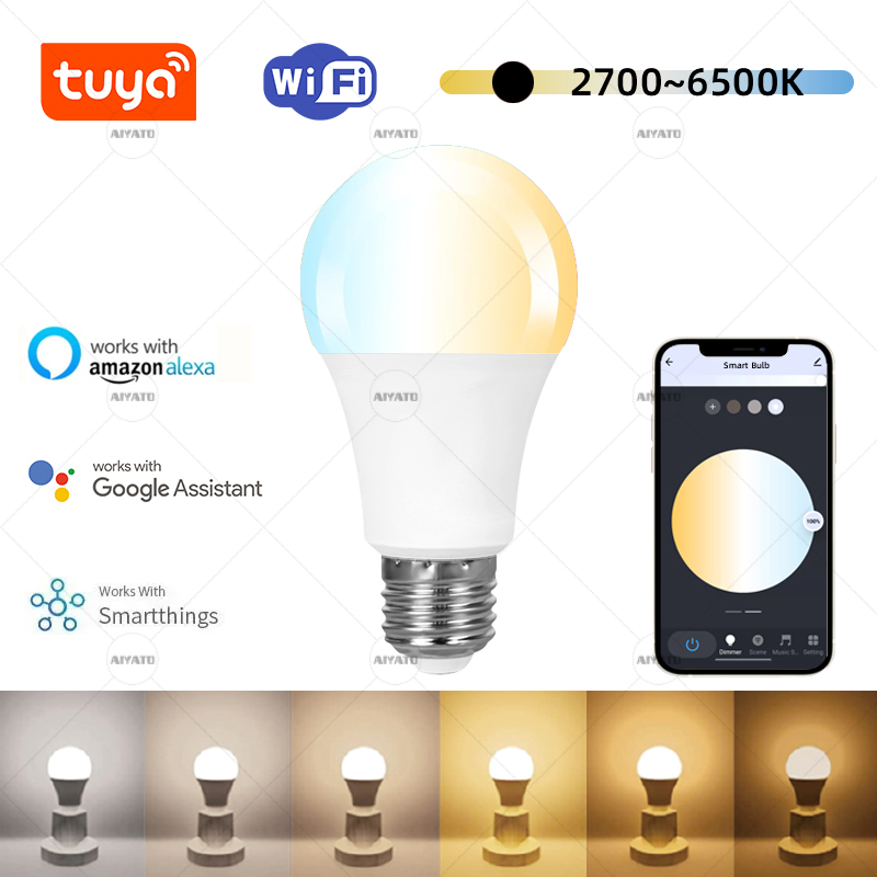 Smart Home Group - Tuya WIFI LED 스마트 전구 2700-6500K