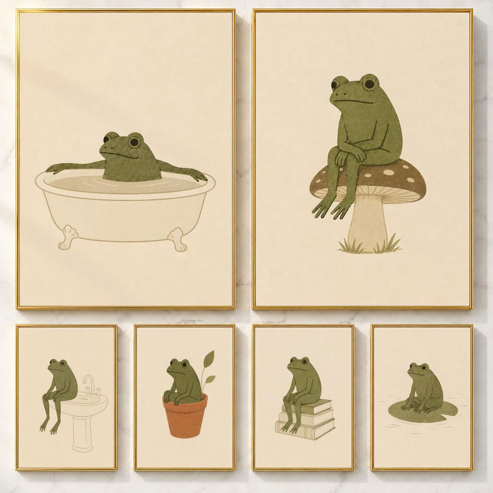 Smart Home Poster - 스마트 아트 F-FrogS 포스터 자가 접착