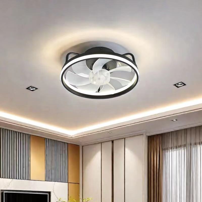 Smart Home Ventilation System - 55W 조명 포함 천장 선풍기, 리모컨