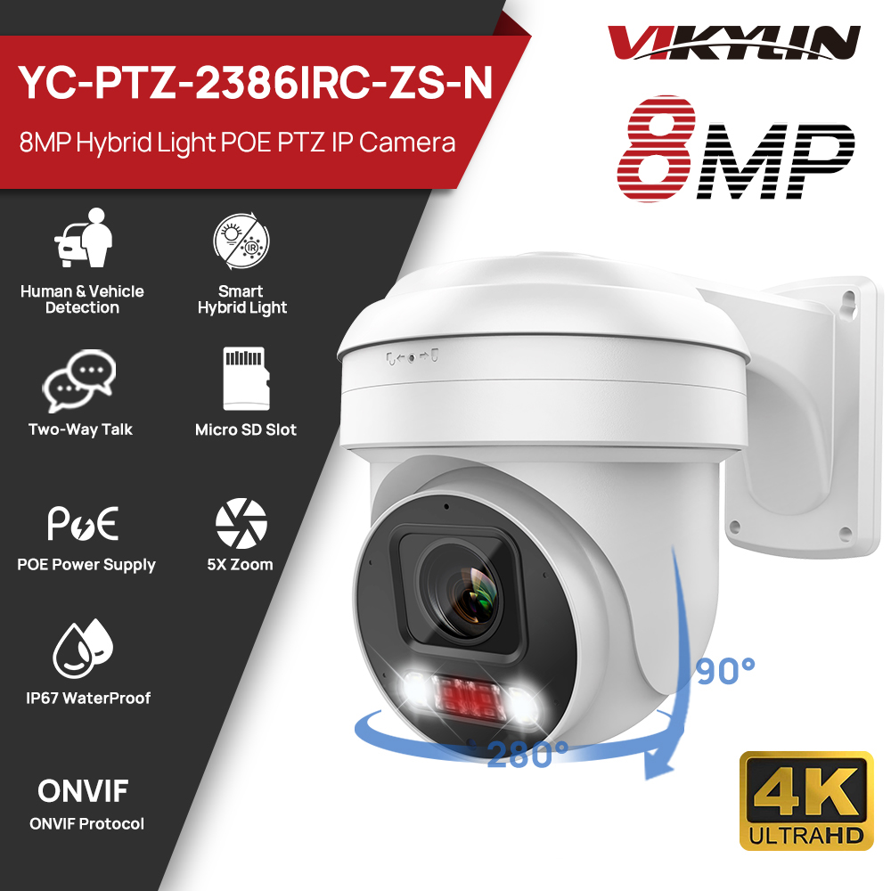Smart Home Microsoft - Vikylin PTZ 5X 광학 줌 8MP