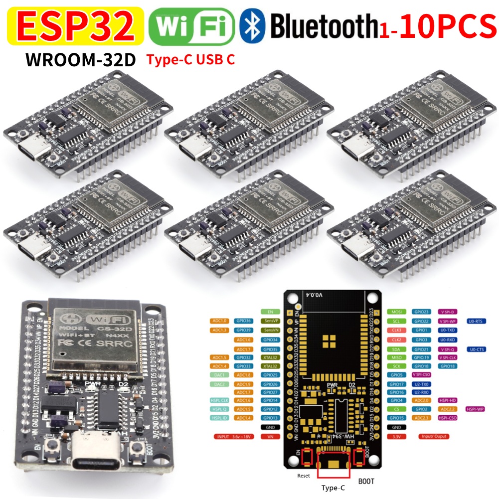 Smart Home Wiz - 개발 보드 모듈 WiFi+Bluetooth 호환 ESP32