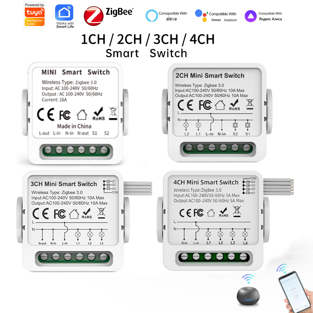 Smart Home Ikea - Tuya Zigbee 3.0 스마트 스위치 1/2/3/4-웨이