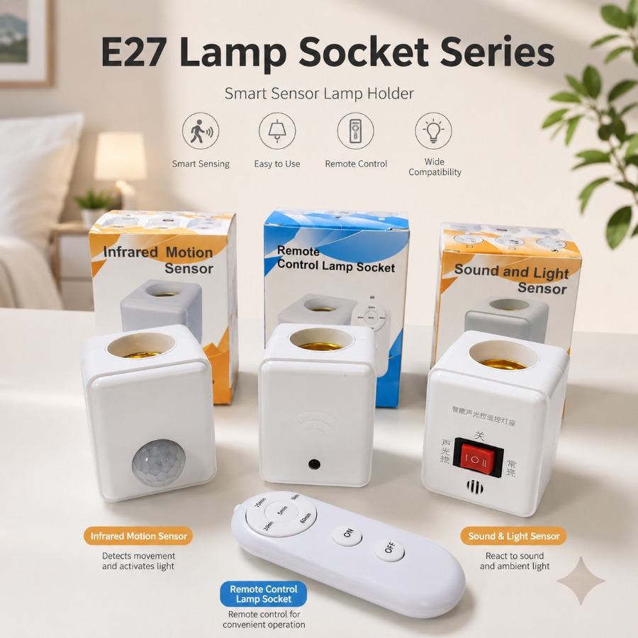 Pir Motion Sensor - EU/US 플러그 E27 PIR 모션 센서