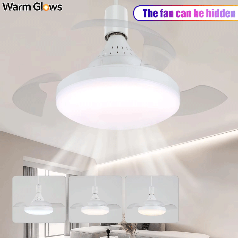Smart Home Ventilation System - 조명과 리모컨이 포함된 천장 선풍기, 숨겨진