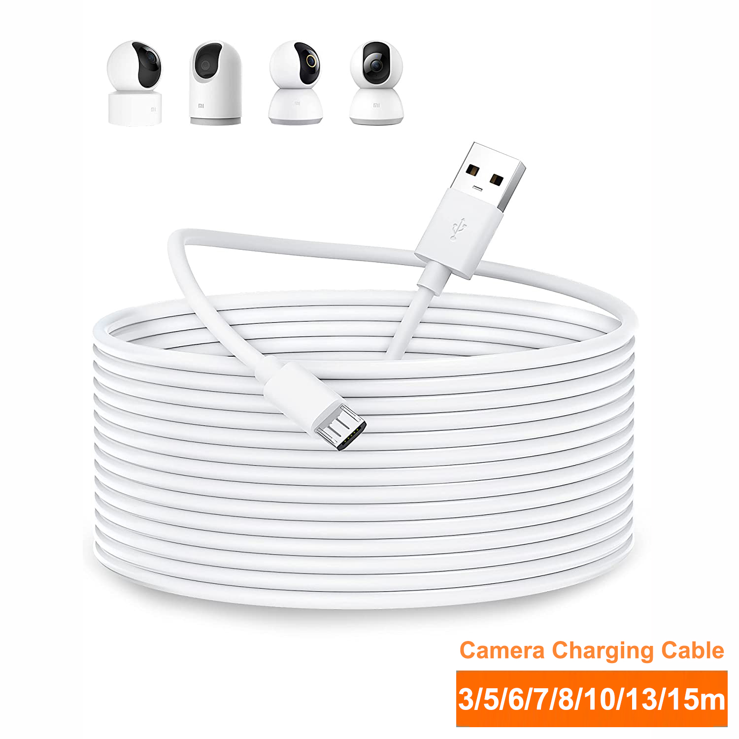 Smart Home Xiaomi Devices - Xiaomi MI 360용 3~13m 마이크로 USB