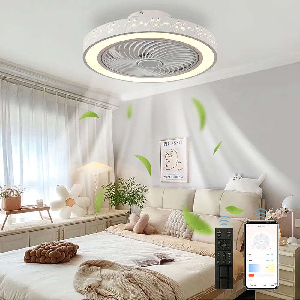 Smart Home Ventilation System - 스마트 앱 천장 선풍기 조명 포함