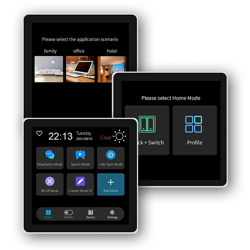 Smart Home Monitor - FUERS 4 인치 터치 스크린 다기능
