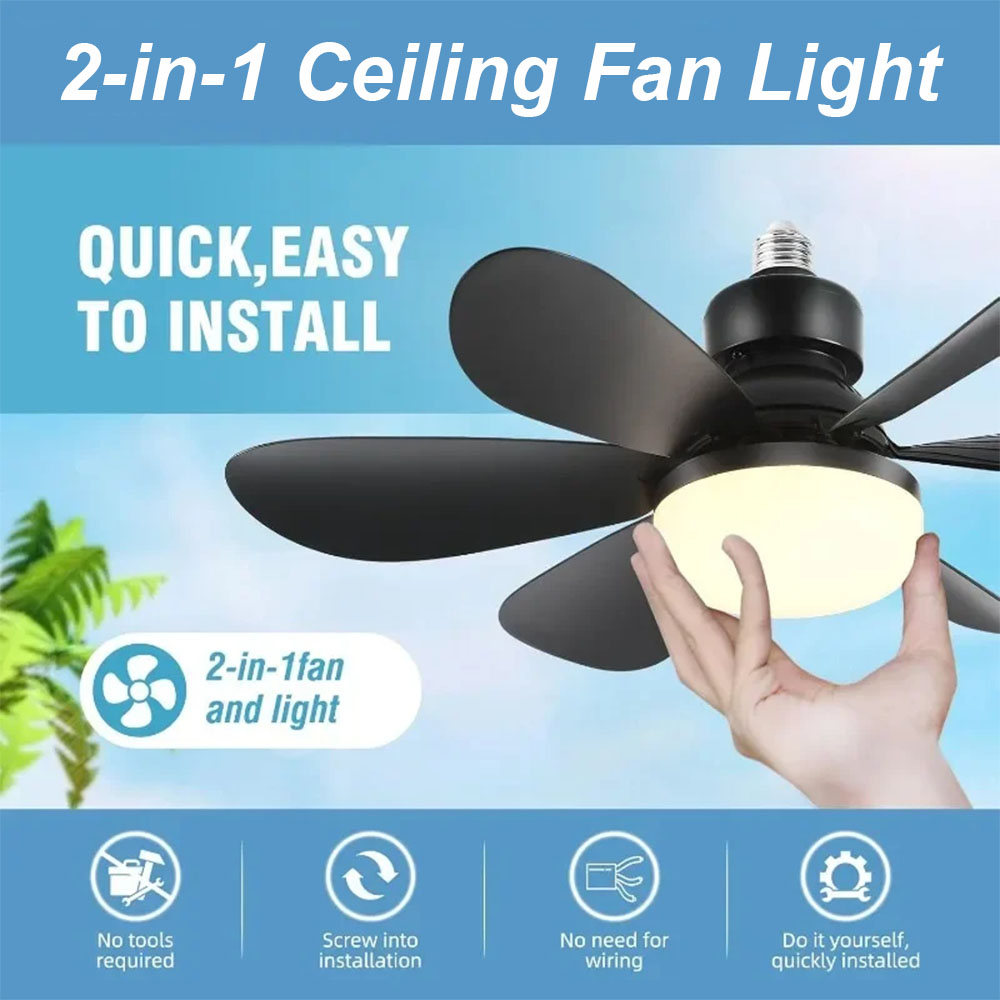 Smart Home Ventilation System - 30/40W 천장 선풍기 조명 색온도 조절