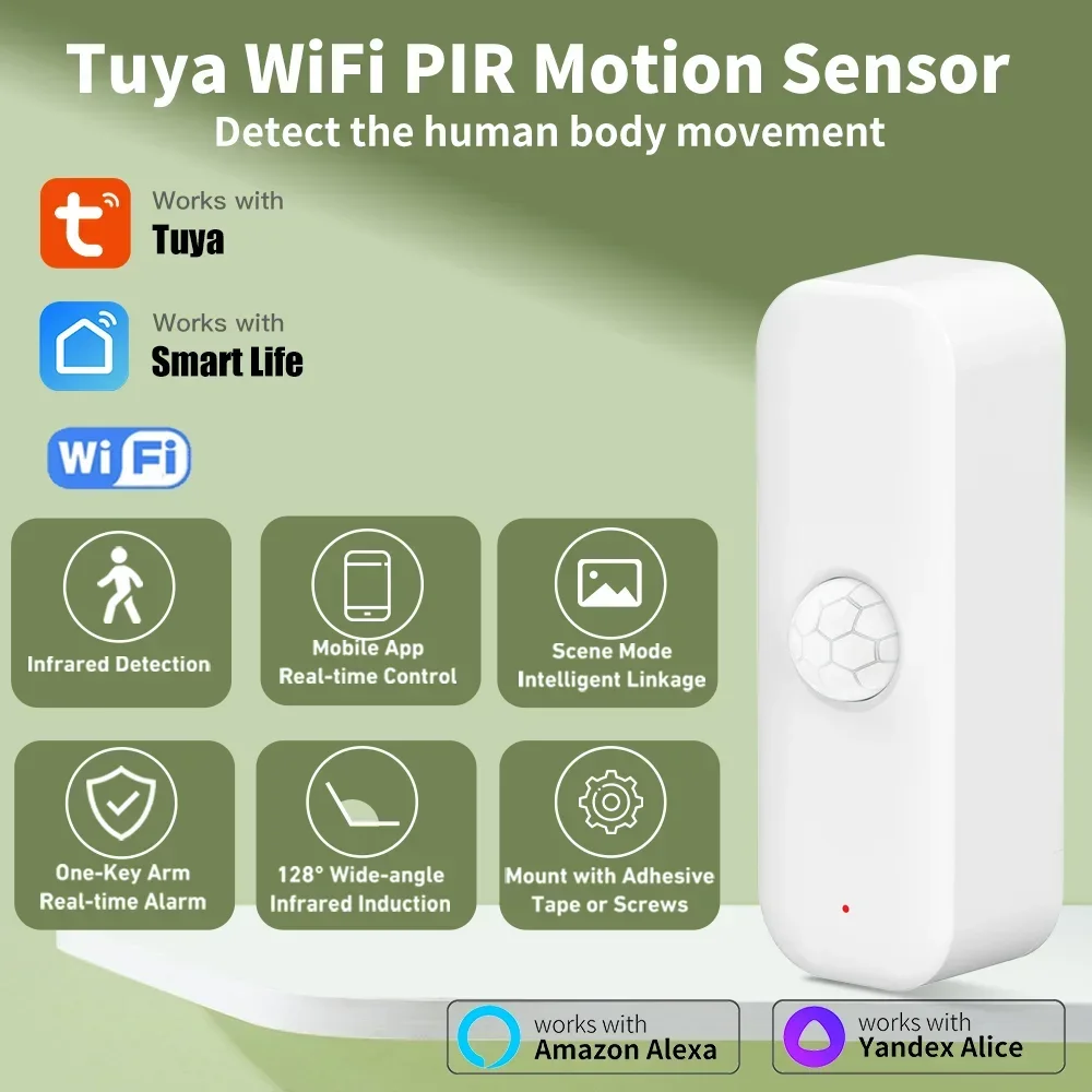 Smart Home Wiz - 투야 와이파이 모션 센서 PIR 스마트