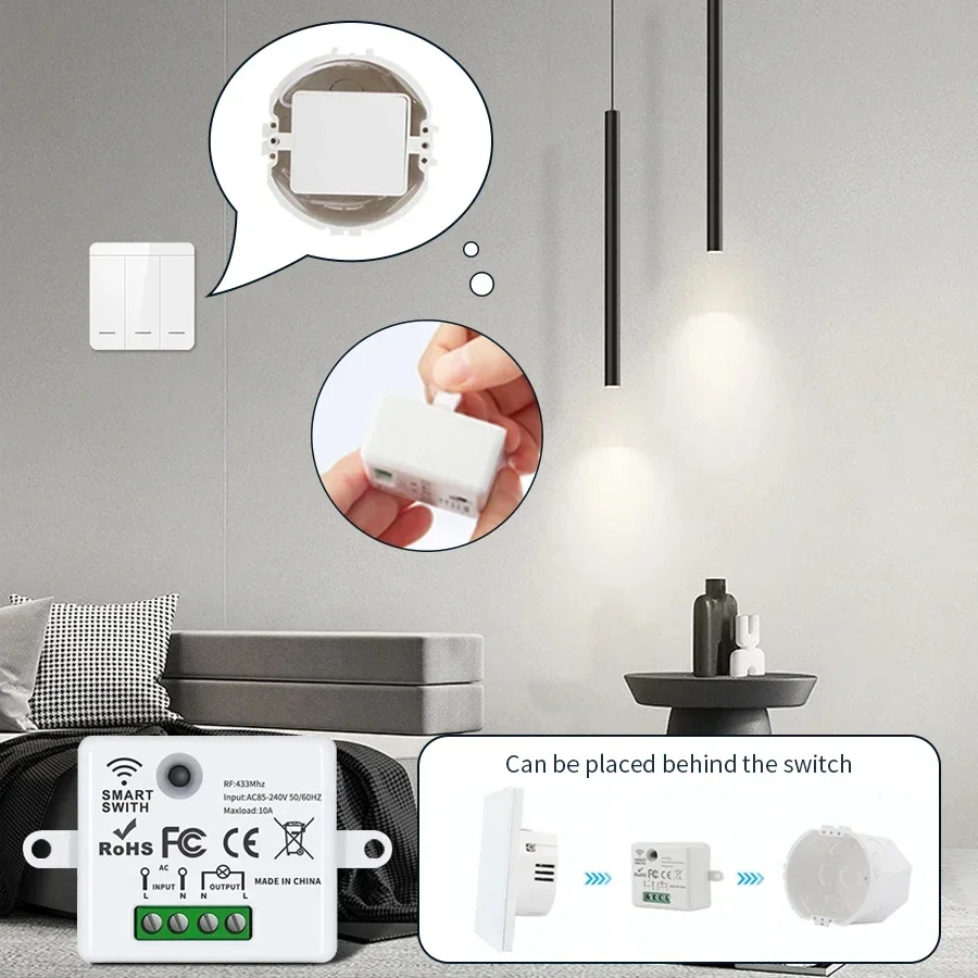 RF 433MHz 무선 원격 제어 스위치 스마트 홈 1 - Smart Home Miniature 리뷰 및 가격