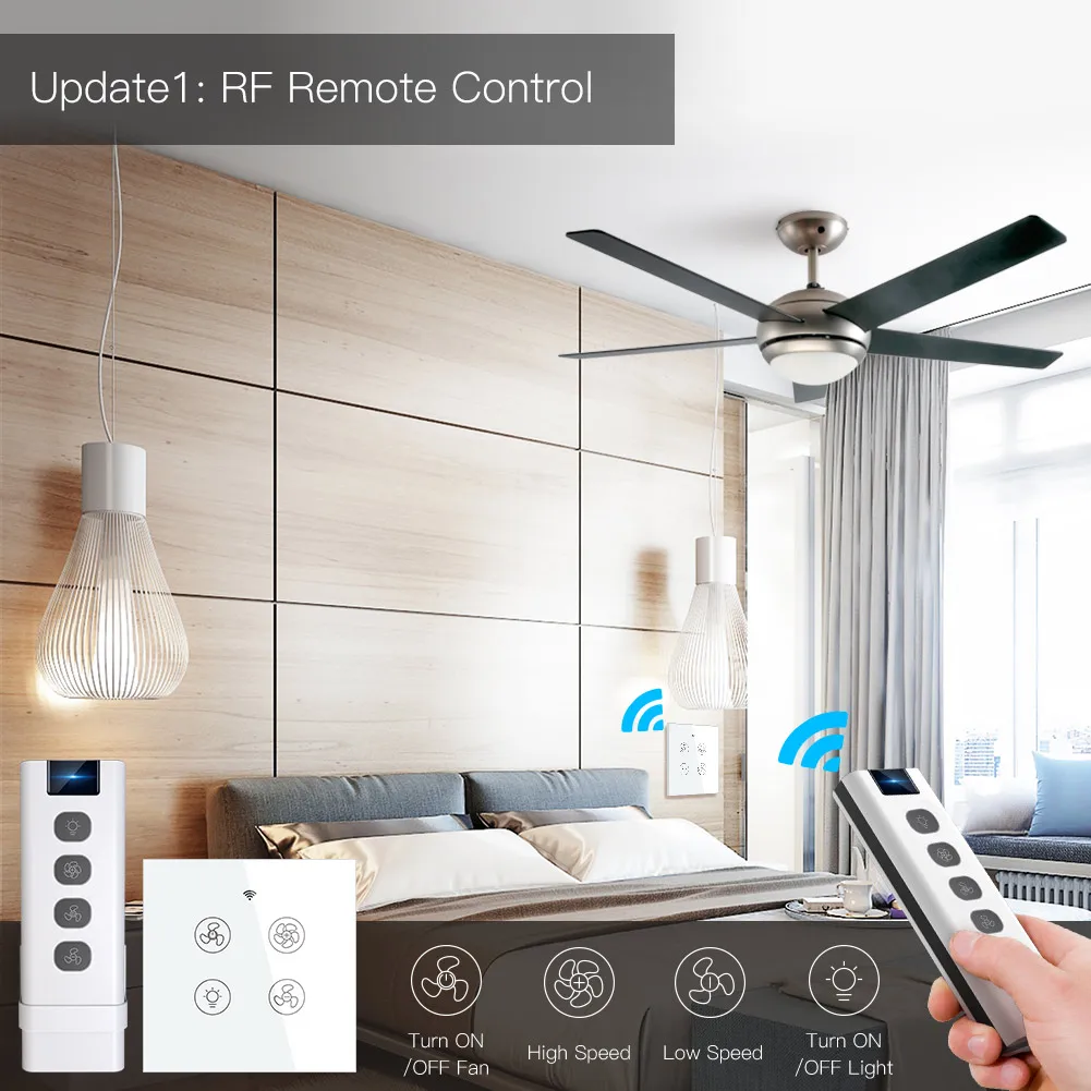 신제품 와이파이 RF 스마트 천장 팬 조명, 2/3 방 - Smart Home Ventilation System 리뷰 및 가격