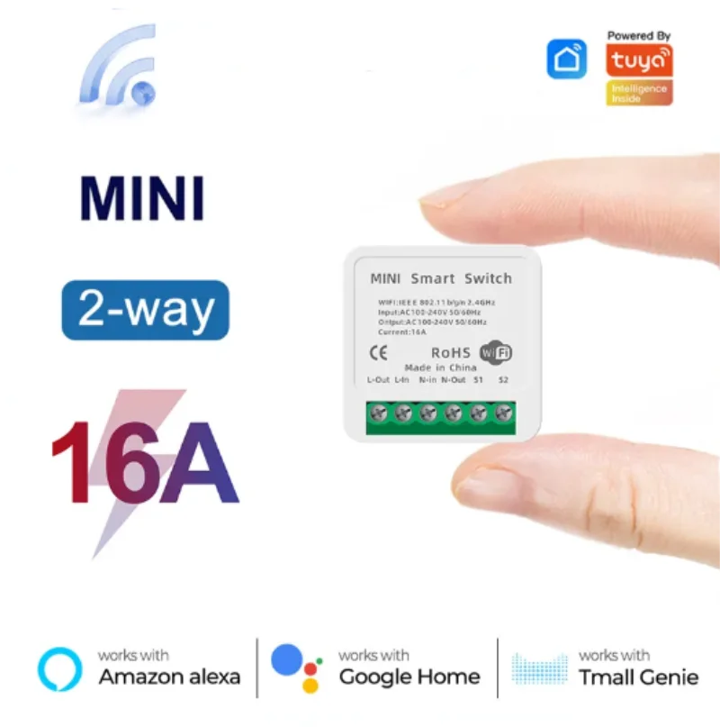 미니 16A WiFi 스위치 스마트 라이프 앱 2방향  - Smart Home Miniature 리뷰 및 가격