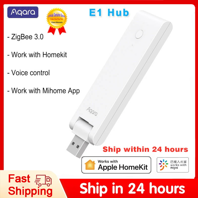 Aqara E1 스마트 게이트웨이 지그비 USB 포트  - Smart Home Xiaomi Hub 리뷰 및 가격