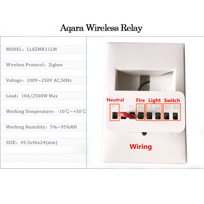 오리지널 Aqara 스마트 양방향 제어 모듈 릴레이 스 - Smart Home Xiaomi Devices 리뷰 및 가격