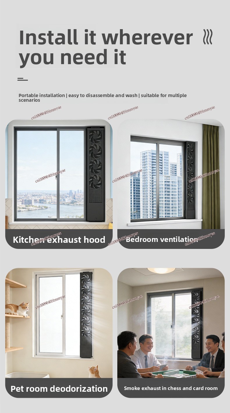 무타공 무설치 강력 창문형 배기팬 스마트 와이파이 원격 - Smart Home Ventilation System 리뷰 및 가격