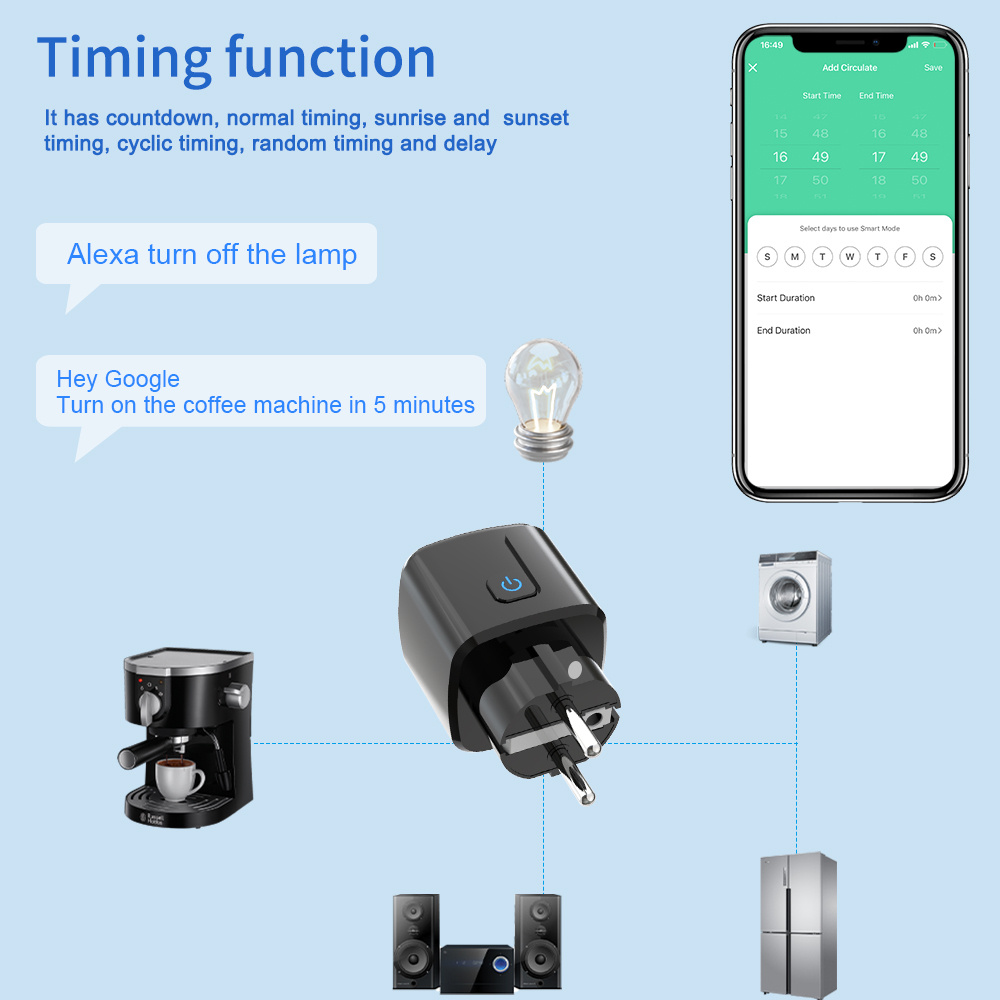 투야 스마트 소켓 WiFi 원격 제어 EU 플러그 에너 - Smart Home Wiz 리뷰 및 가격