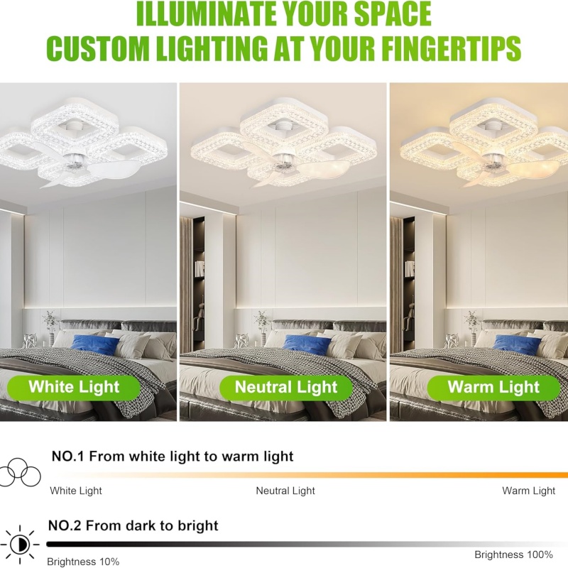 스마트 LED 천장 선풍기 조명 48W 에너지 절약형  - Smart Home Ventilation System 리뷰 및 가격