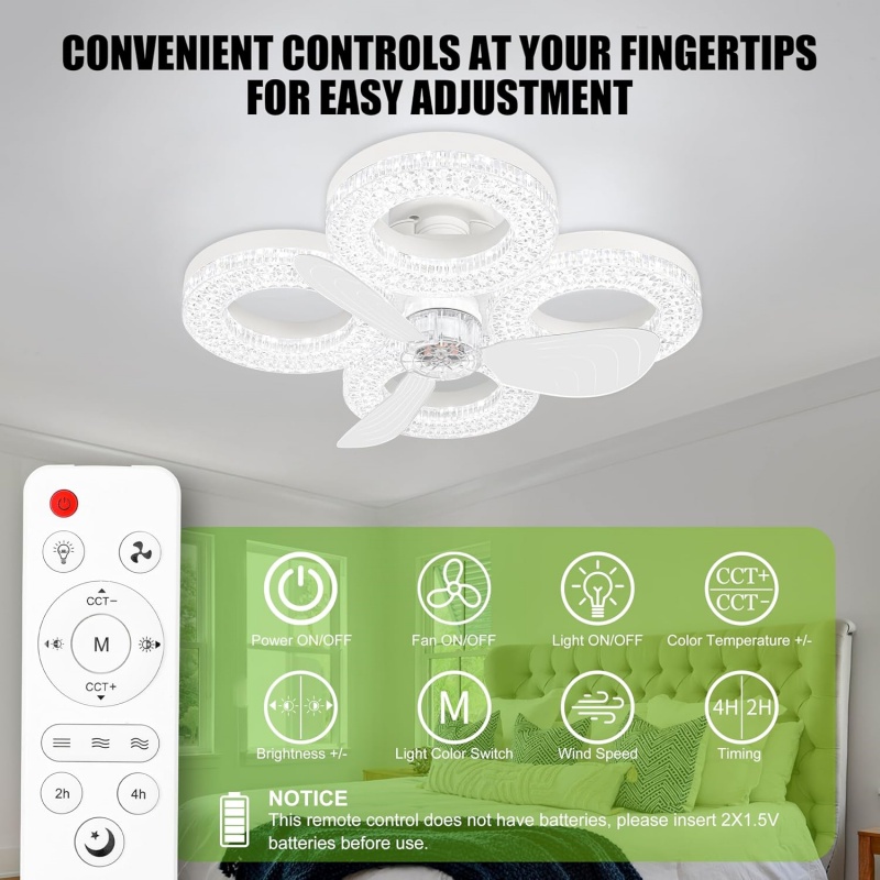 스마트 LED 천장 선풍기 조명 48W 에너지 절약형  - Smart Home Ventilation System 리뷰 및 가격