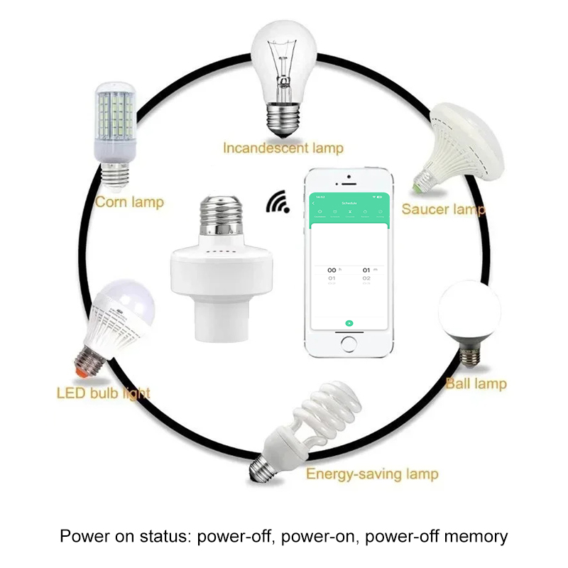 Tuya 스마트 E27 소켓 스위치 APP 제어 타이머 - Smart Home Ikea 리뷰 및 가격