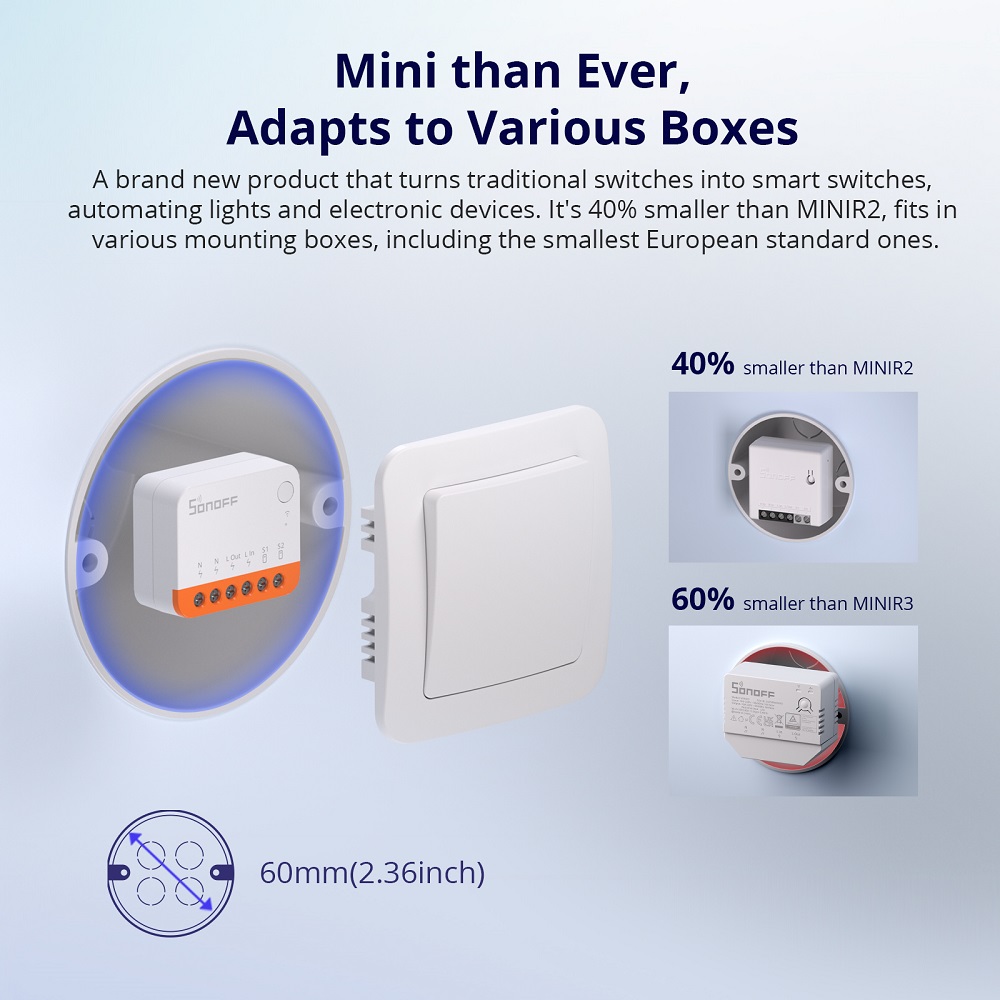 Sonoff Mini R4 Extreme Wifi 스마 - Smart Home Miniature 리뷰 및 가격
